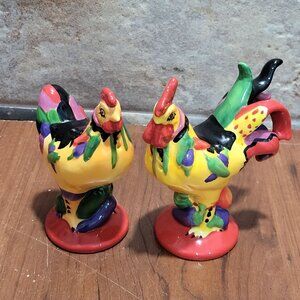 Sharon Neuhaus Chicken Rooster Salt and Pepper Shakers